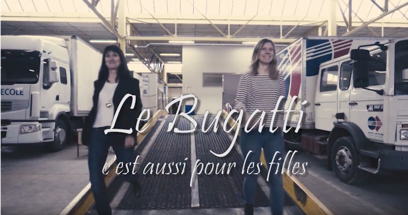 Le bugatti c'est aussi pour les filles